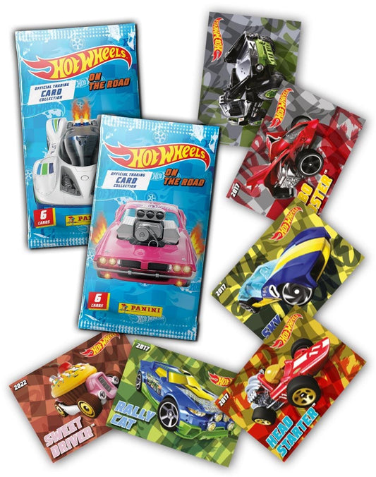 RARE HOT WHEELS OFFICIAL TRADING CARDS PACK - PANINI - ON THE ROAD SERIES - RANDOM PACK OF 1