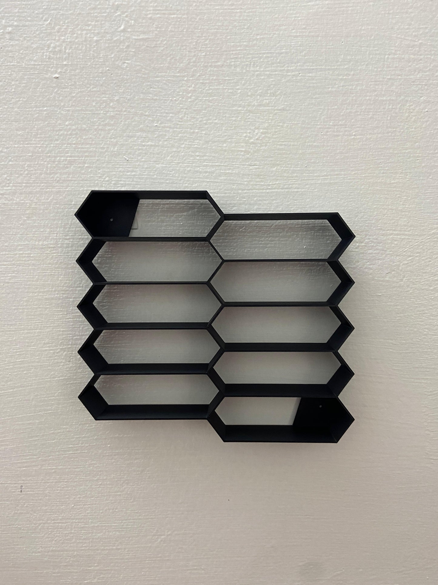 HONEYCOMB DESIGN WALL DECOR FOR 1:64 CARS - BLACK - Its Fun- Hot wheels - matchbox - diecast
