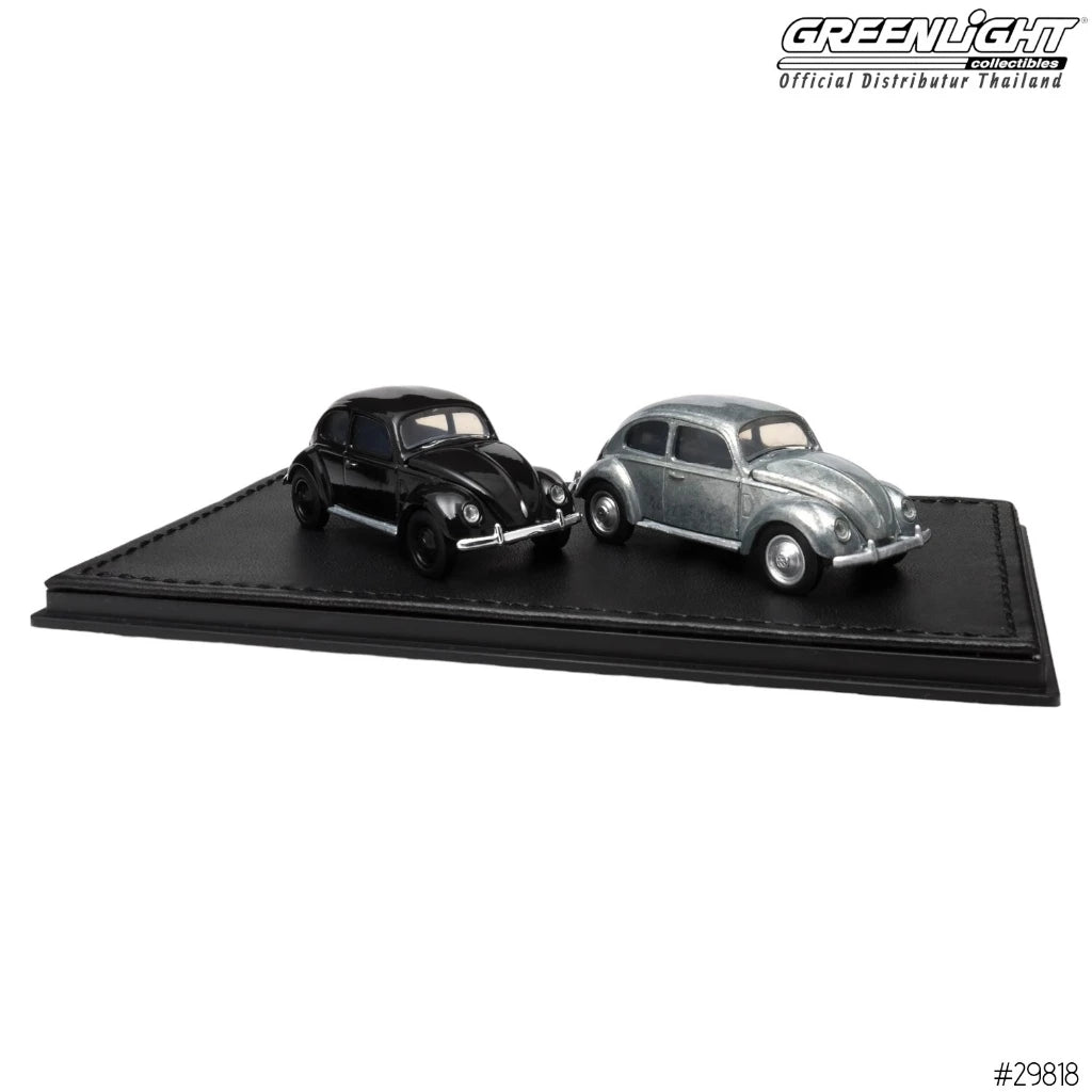 GREENLIGHT - 1938 VOLKSWAGEN SPLIT WINDOW BEETLE -WITH LEATHER BASE SEALED - ZX4