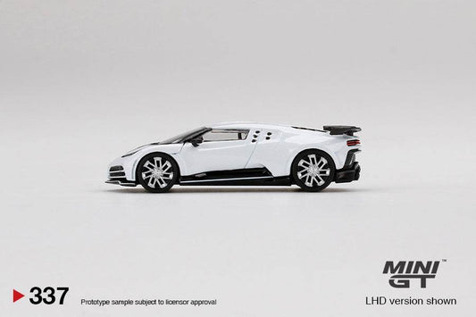 UNSEALED - MINI GT - BUGATTI CENTODIECI (WHITE ) - 337 - Its Fun