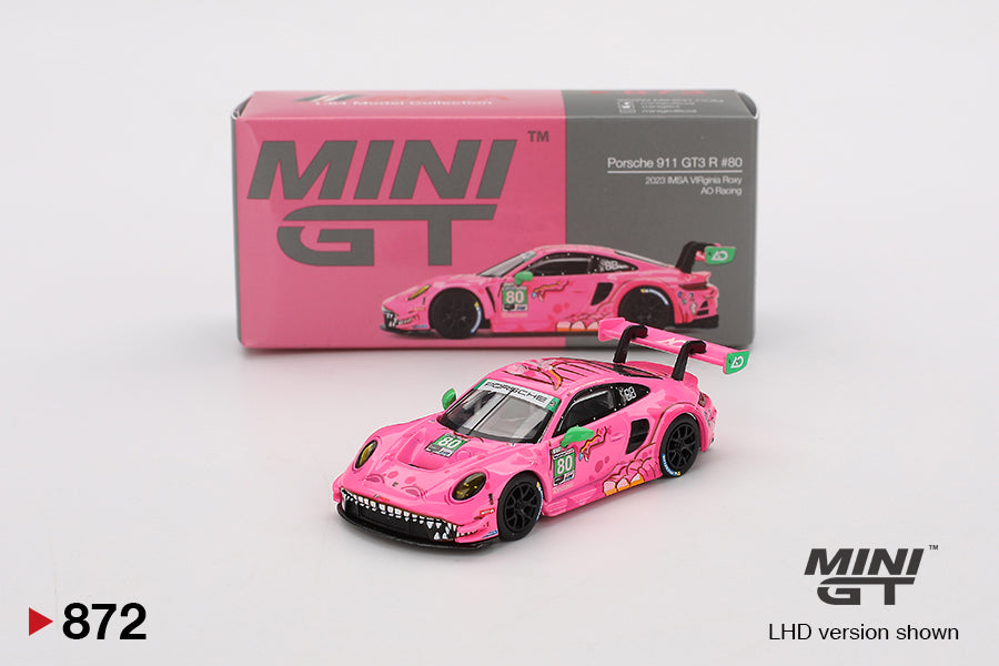 MINI GT - Porsche 911 GT3 R #80 AO Racing 2023 IMSA VIRginia Roxy - SEALED