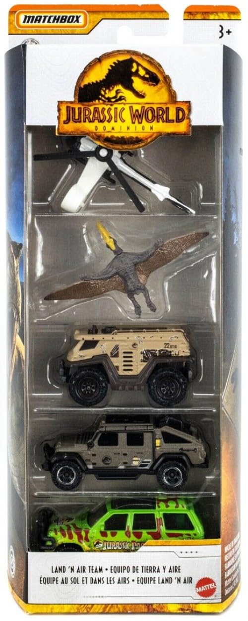 MATCHBOX - JURASSIC WORLD 5 PACK - 4G