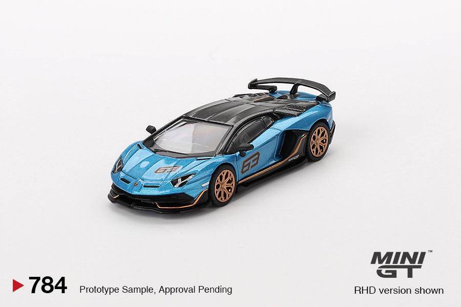 MINI GT- #784 - Lamborghini Aventador SVJ 63 Blu Aegir - Its Fun