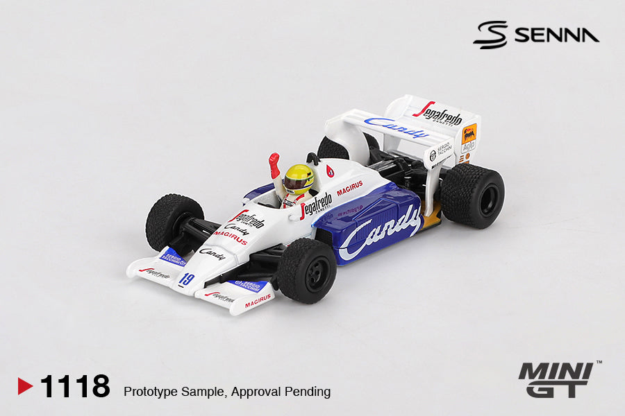 IMPORTED - MINI GT - TOLEMAN TG184 #19 / 1984 MONACO GRAND PRIX 2ND PLACE / AYRTON SENNA