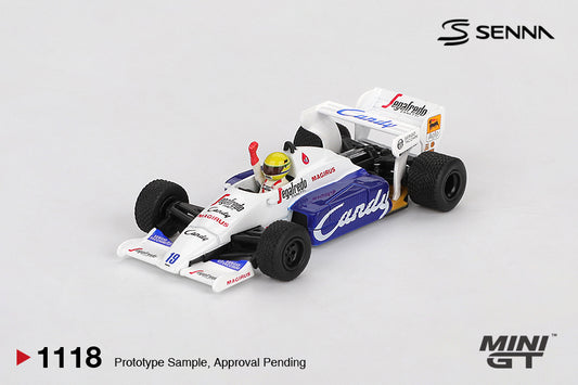 IMPORTED - MINI GT - TOLEMAN TG184 #19 / 1984 MONACO GRAND PRIX 2ND PLACE / AYRTON SENNA