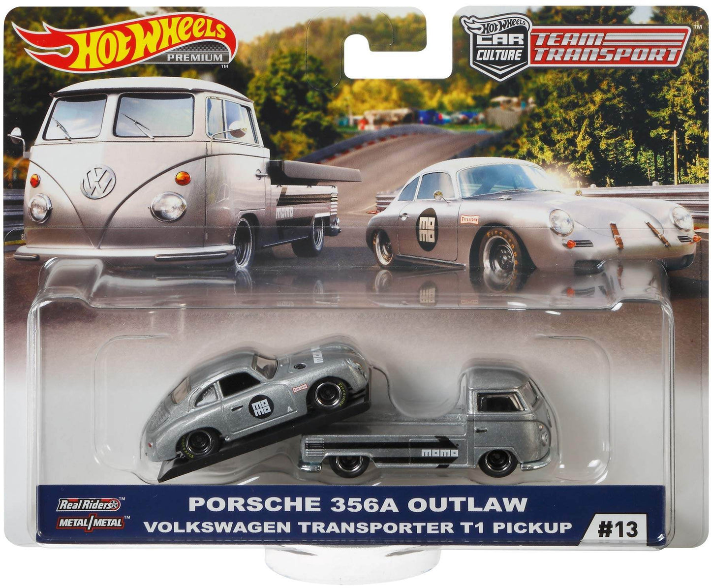 INNER BLISTER DAMAGED - TEAM TRANSPORT - PORSCHE 356A OUTLAW / VOLKSWAGEN TRANSPORTER T1 PICKUP - 5E - Its Fun