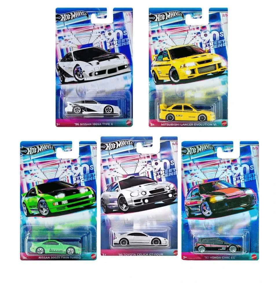 IMPORTED - 90s STREET SCENE FULL SET OF 5 CARS - 4A - Its Fun