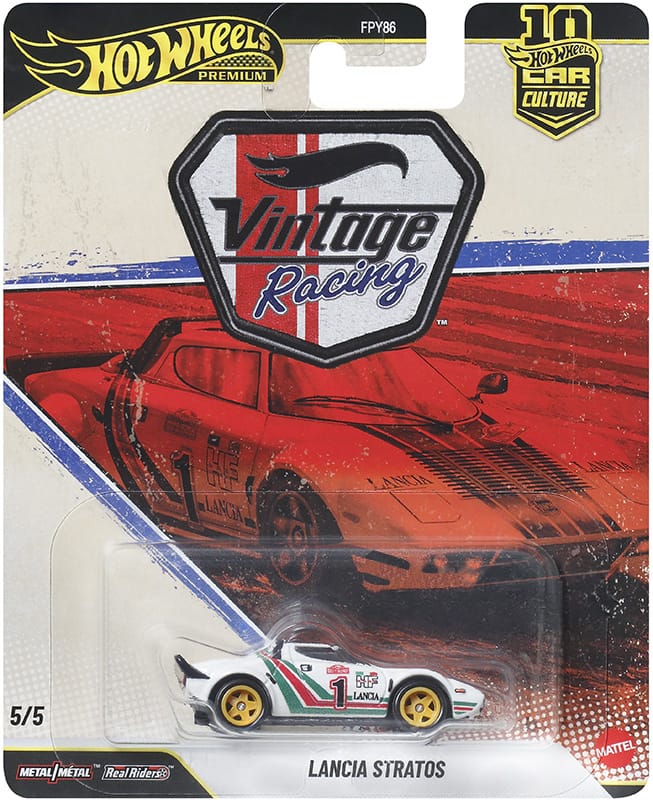 MILD CREASE - HOT WHEELS - PREMIUM - VINTAGE RACING - LANCIA STRATOS - 4F