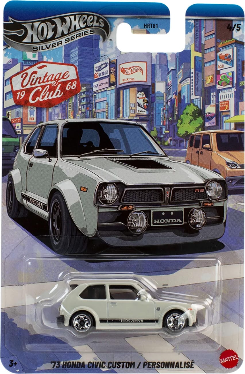HOT WHEELS - 1968 VINTAGE CLUB - 73 HONDA CIVIC CUSTOM - 4B