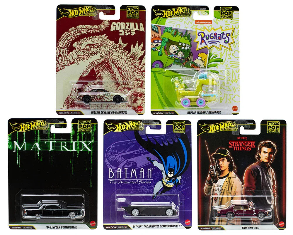 HOT WHEELS - POP CULTURE SET OF 5 CARS - FREE SHIPPING – Its Fun
