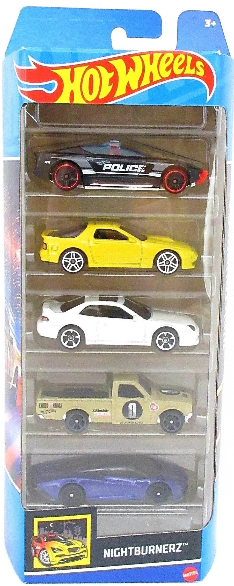 OLD 2022 SET - NIGHTBURNERZ SET OF 5 CARS - 5 PACK - Its Fun