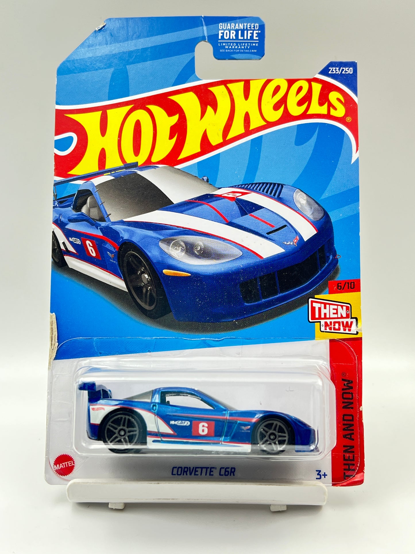 DAMAGED CARD - IMPORTED - HOT WHEELS - CORVETTE C6R - 6B