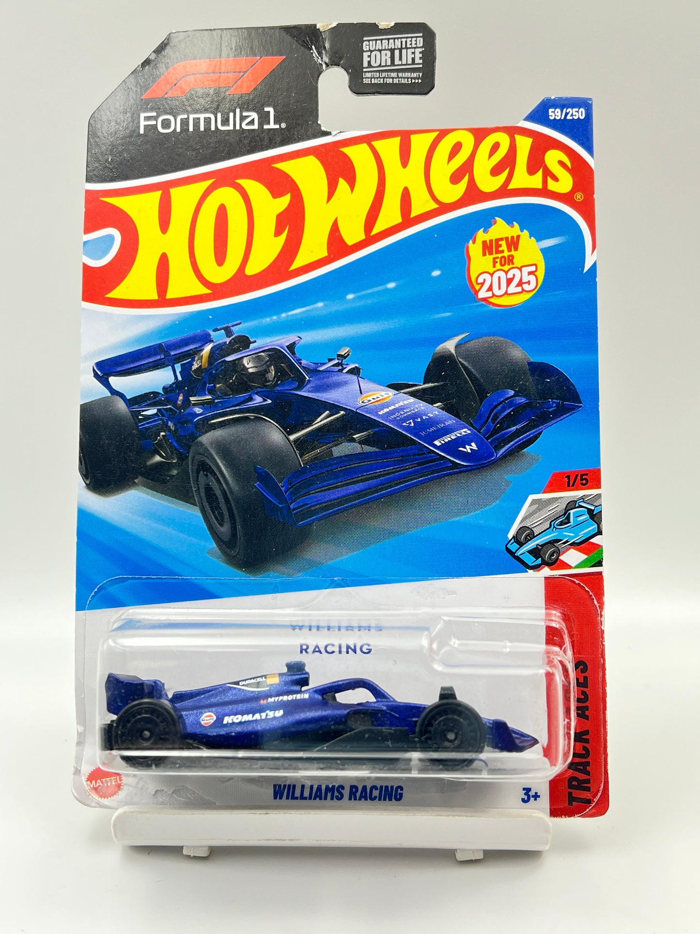 DAMAGED CARD - IMPORTED - HOT WHEELS - WILLIAMS RACING - 6A
