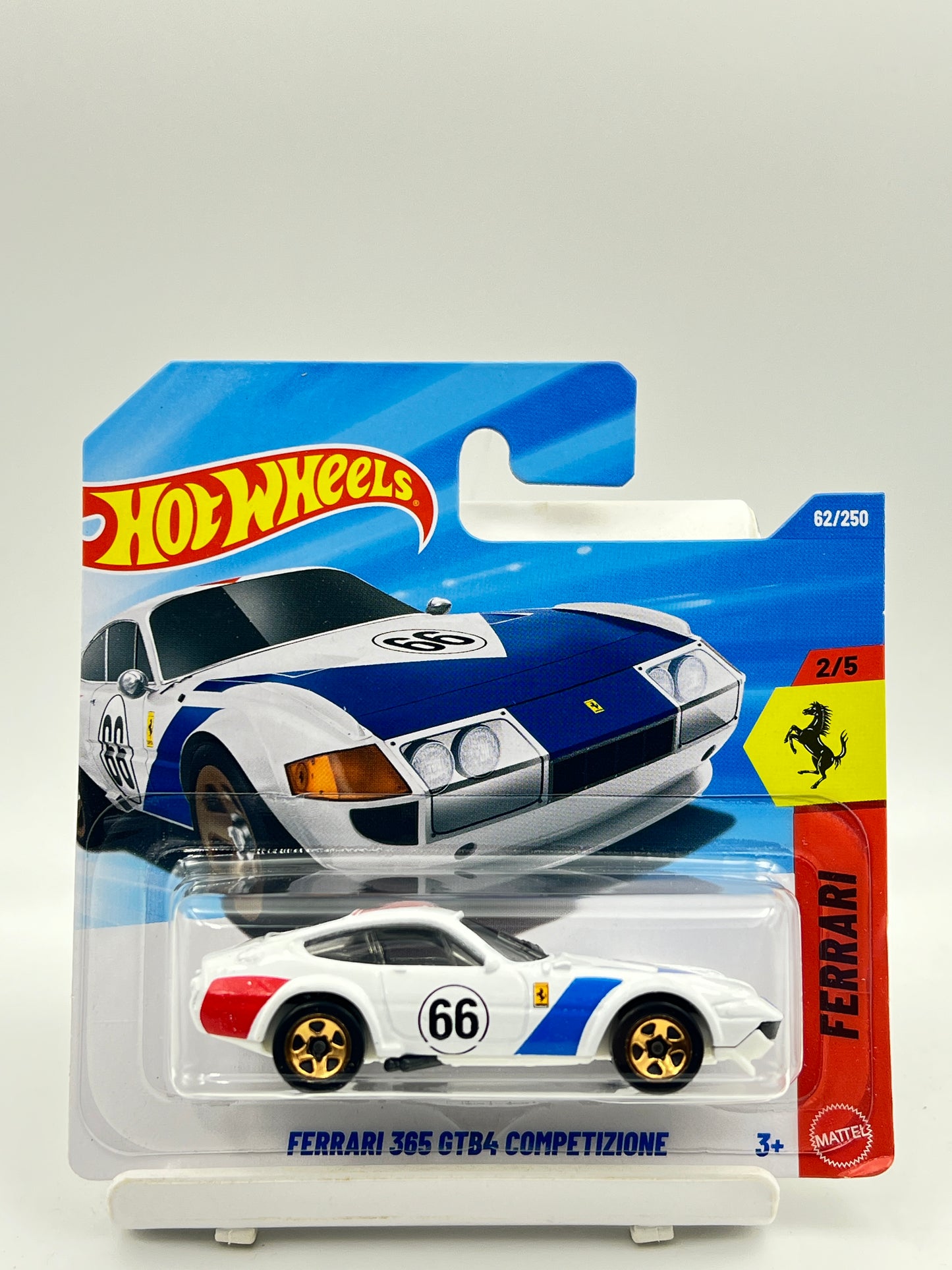 HOT WHEELS - FERRARI 365 GTB4 COMPETIZIONE - WHITE - 2A