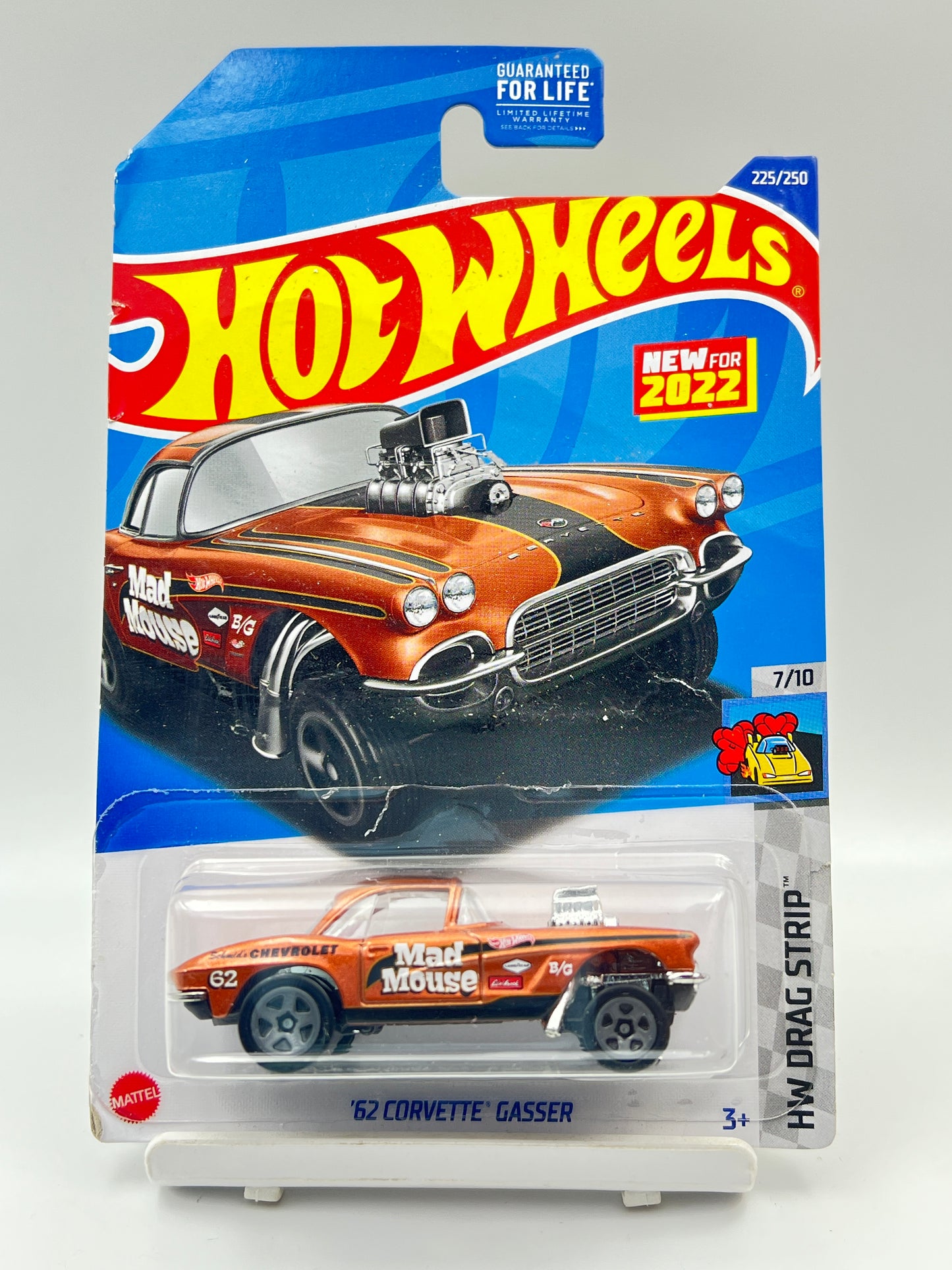 CREASED - IMPORTED - HOT WHEELS - 62 CORVETTE GASSER - 9A