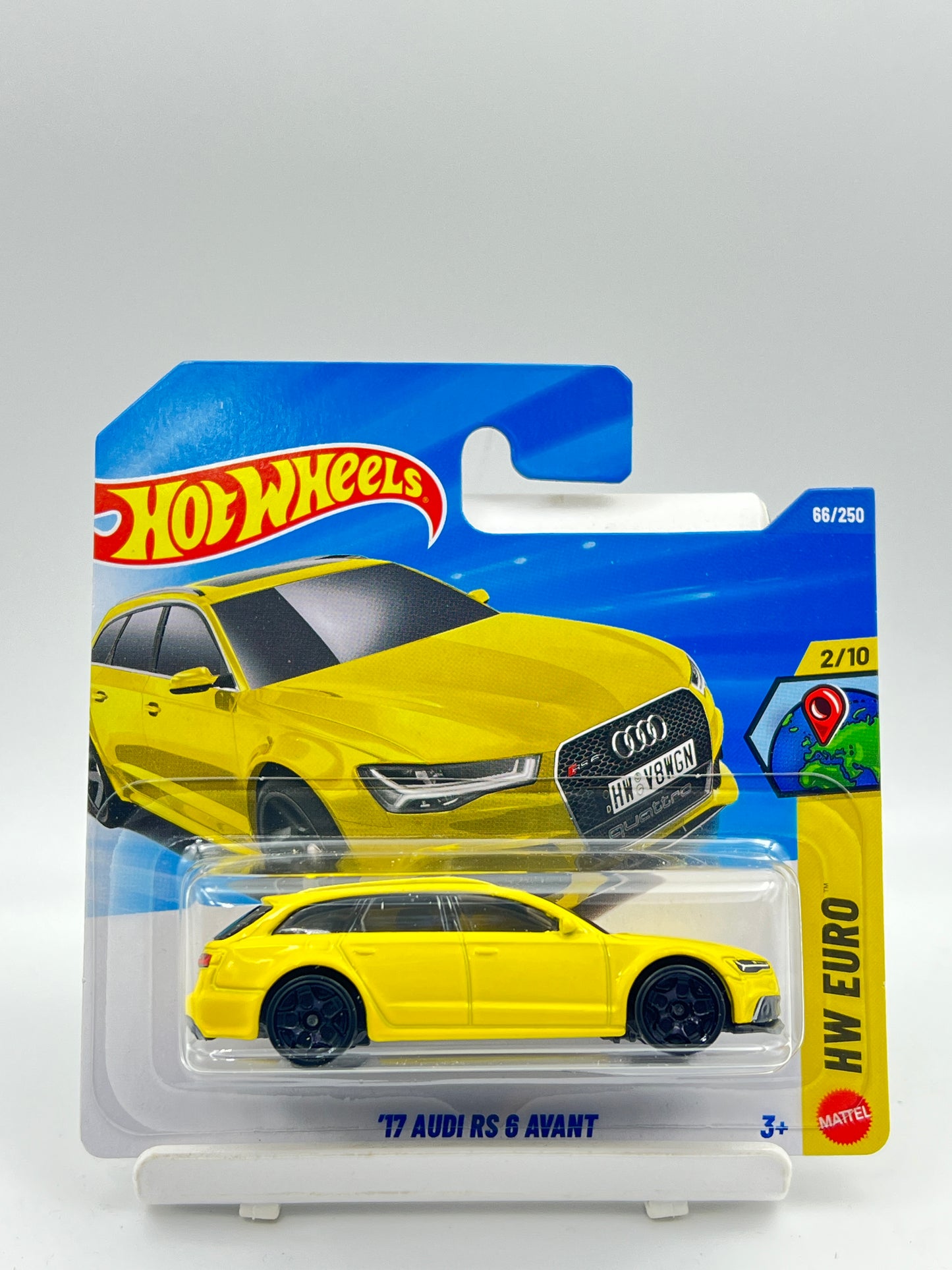 HOT WHEELS - 17 AUDI RS 6 AVANT - YELLOW - 1D