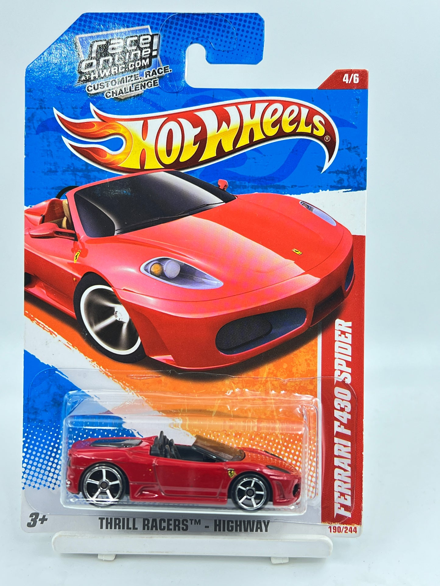 HOT WHEELS - FERRARI F430 SPIDER - RED - 6E