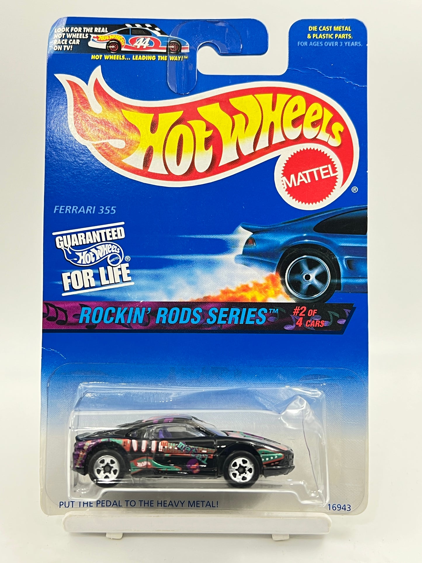 HOT WHEELS - FERRARI 355 - ROCKIN RODS SERIES - BLISTER CRUSH - 3E