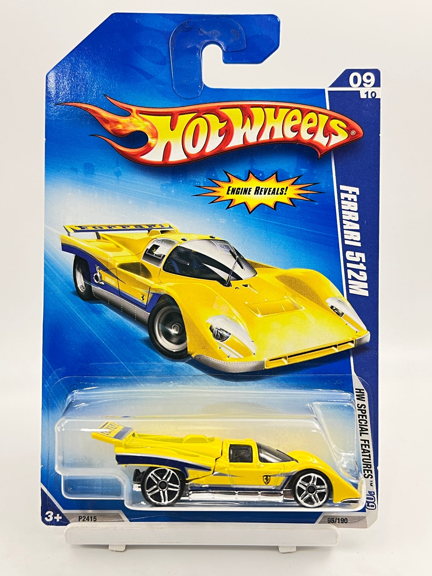 HOT WHEELS - FERRARI 512M - YELLOW - 6C