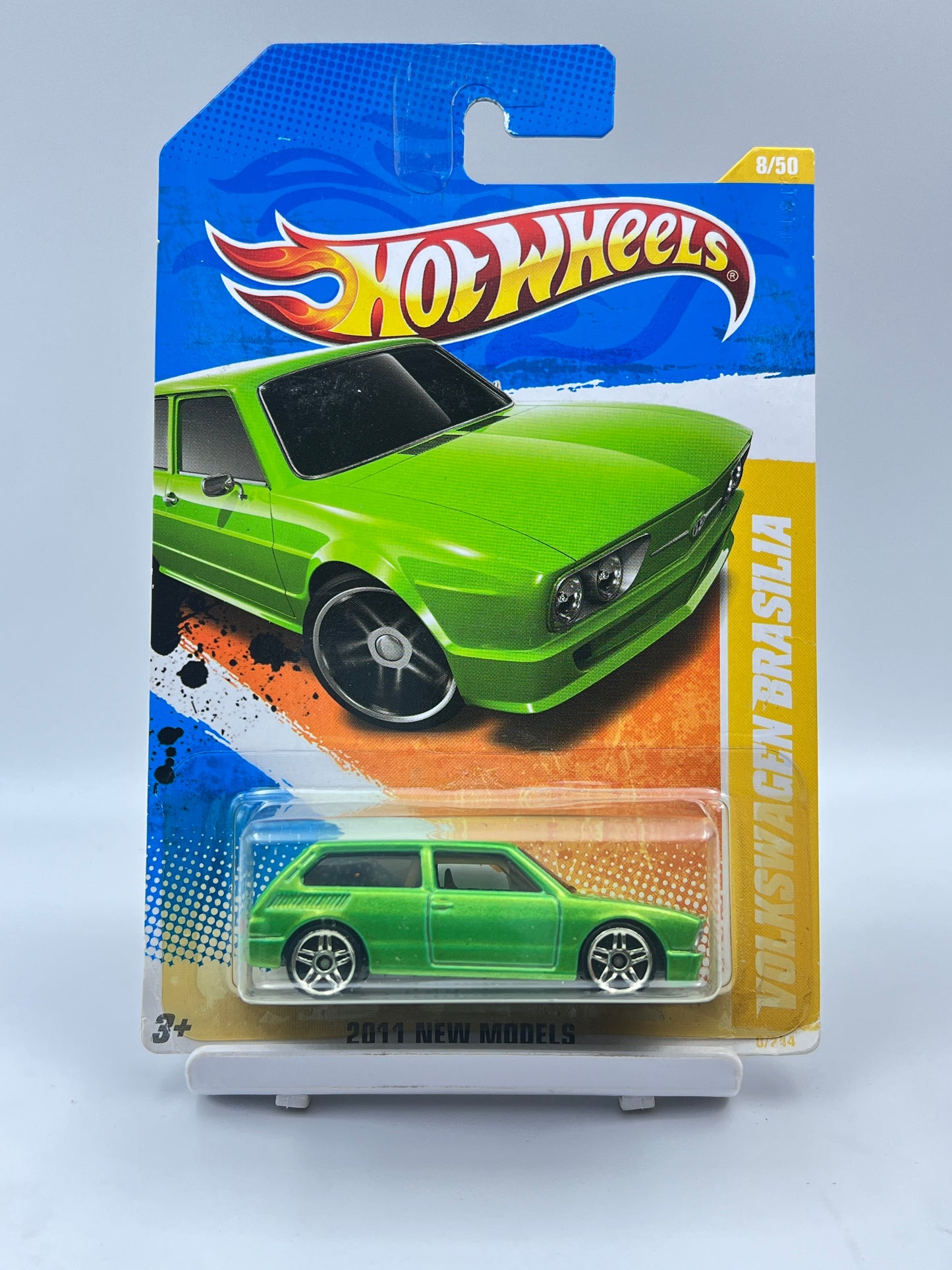 YELLOW BLISTER - HOT WHEELS - VOLKSWAGEN BRASILIA - GREEN - 4B