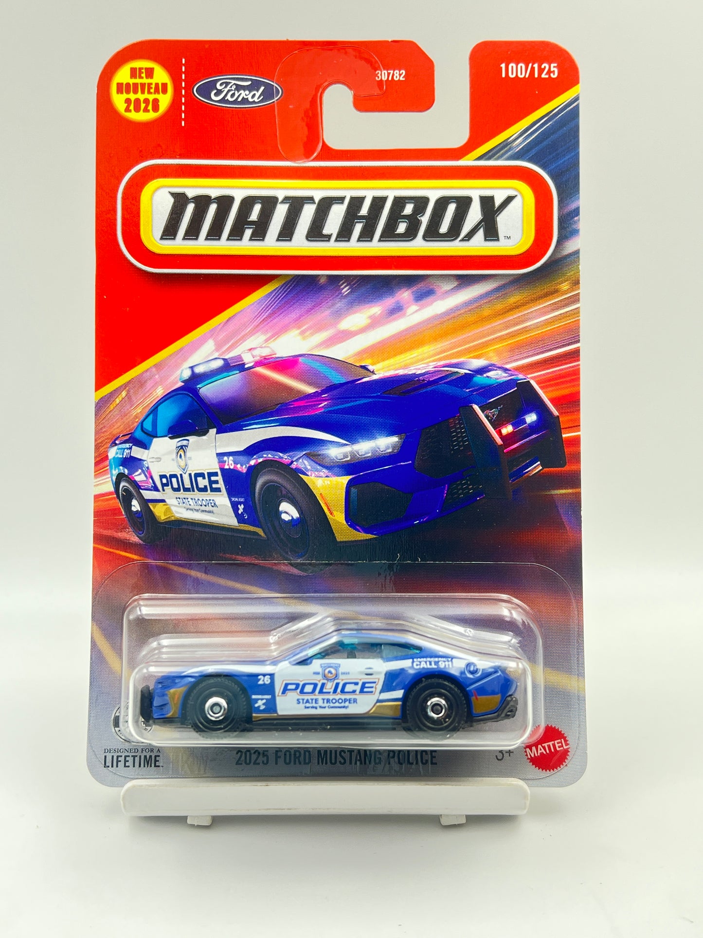 MATCHBOX - 2025 FORD MUSTANG POLICE - 3G