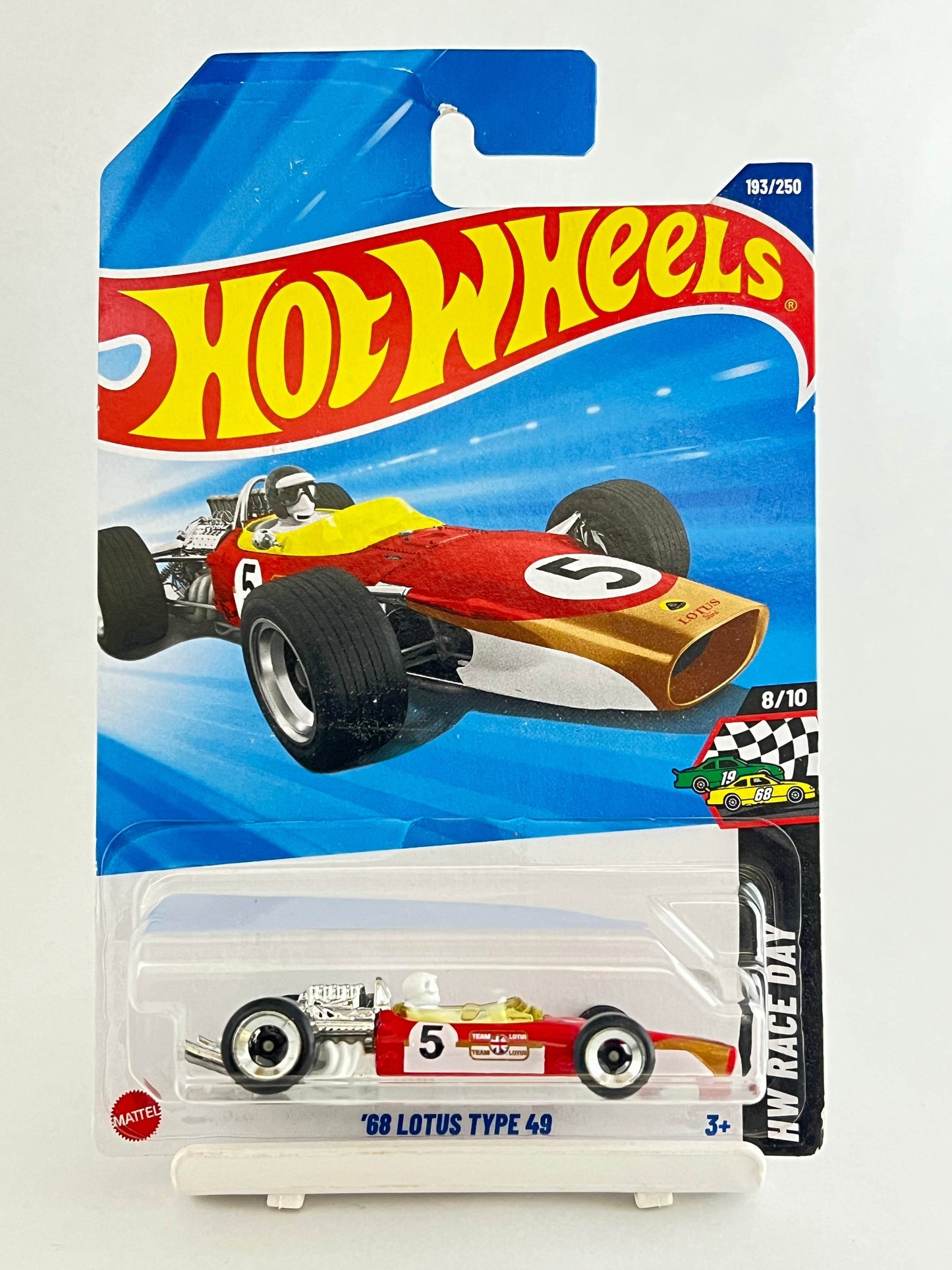 CREASED CARD - HOT WHEELS - 68 LOTUS TYPE 49 - 1D - Its Fun