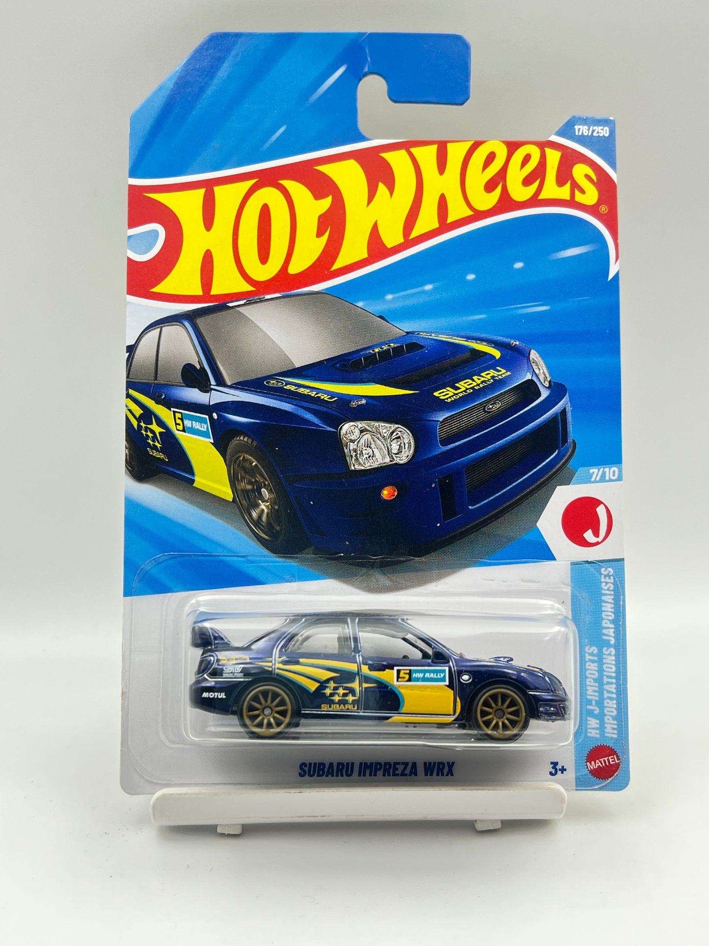 MILD HOOK CREASE - SUPER TREASURE HUNT - HOT WHEELS - SUBARU IMPREZA WRX - 7C