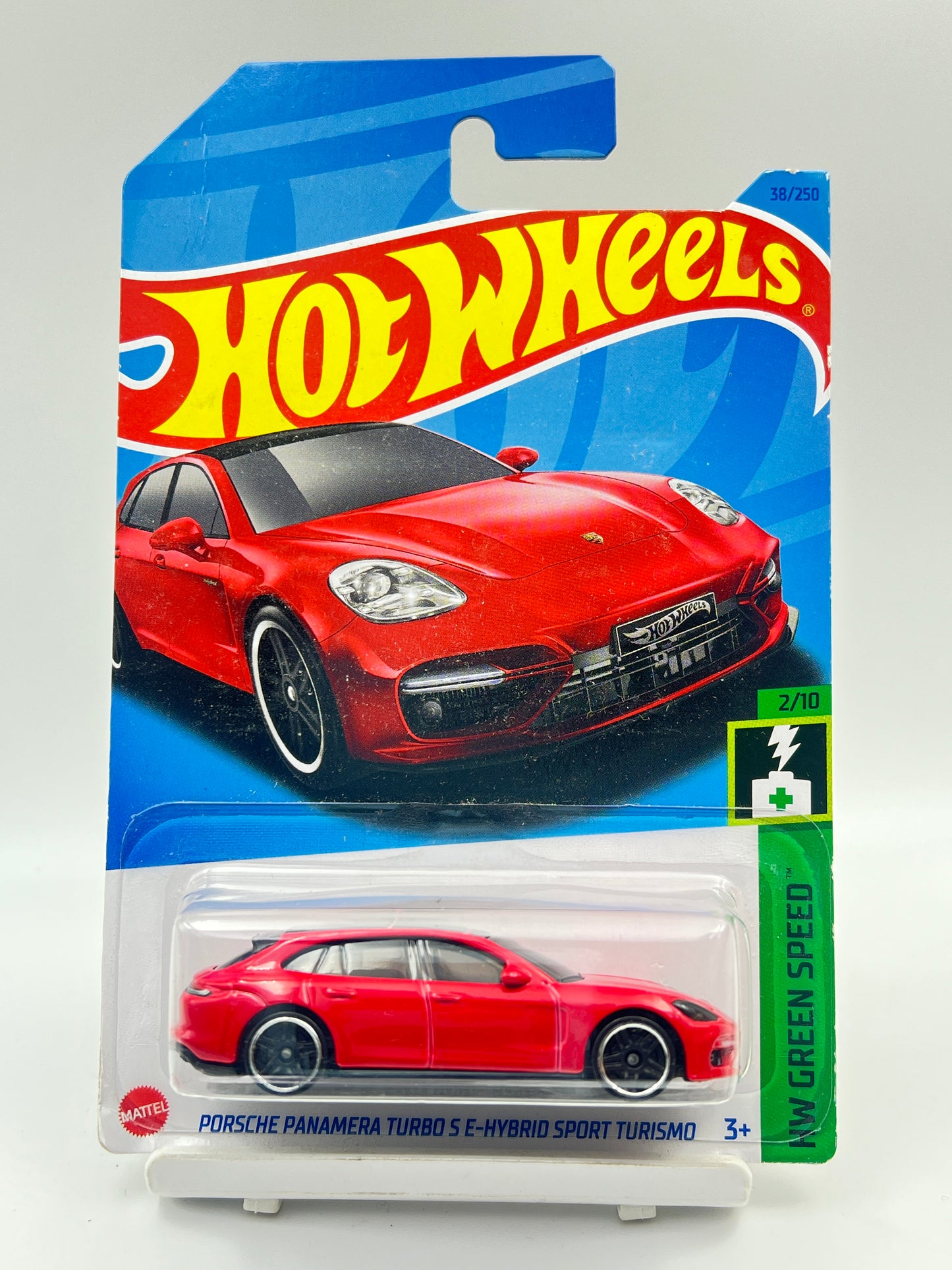 MILD CREASE - HOT WHEELS - PORSCHE PANAMERA TURBO S E HYBRID SPORT TURISMO - RED - 2A