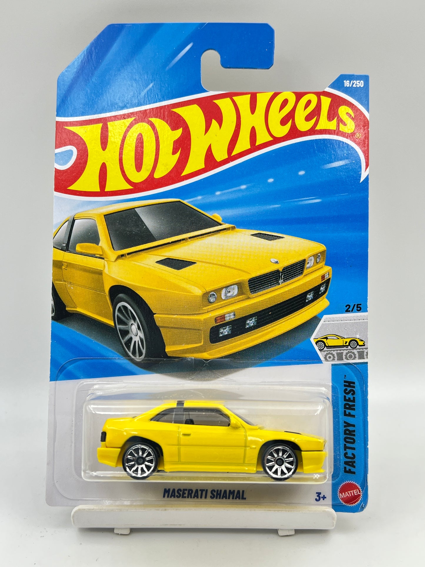 CREASE / SOFT CORNERS - HOT WHEELS - MASERATI SHAMAL - YELLOW - 1A