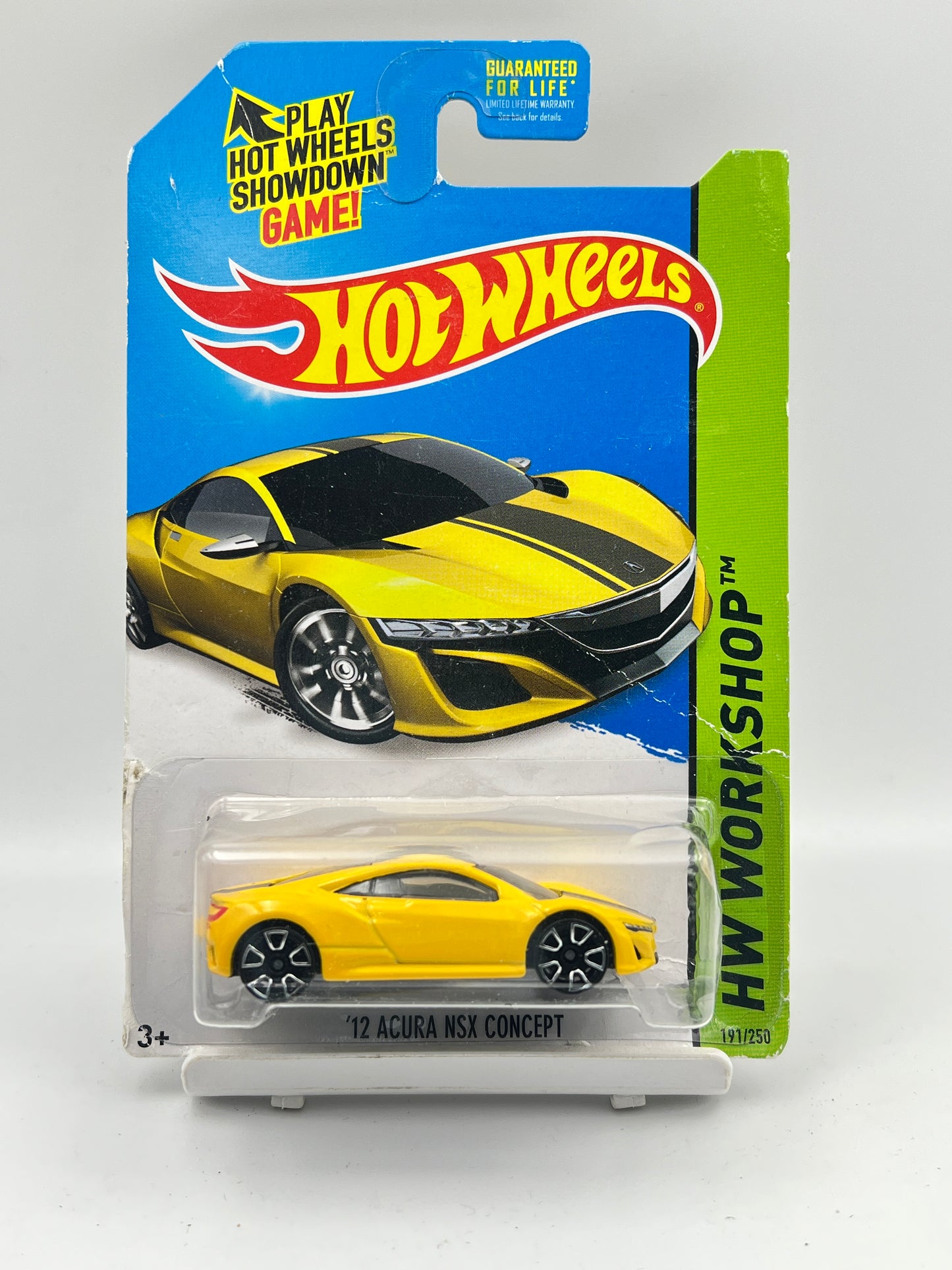 DAMAGED CARD - IMPORTED - HOT WHEELS - 12 ACURA NSX CONCEPT - 4F