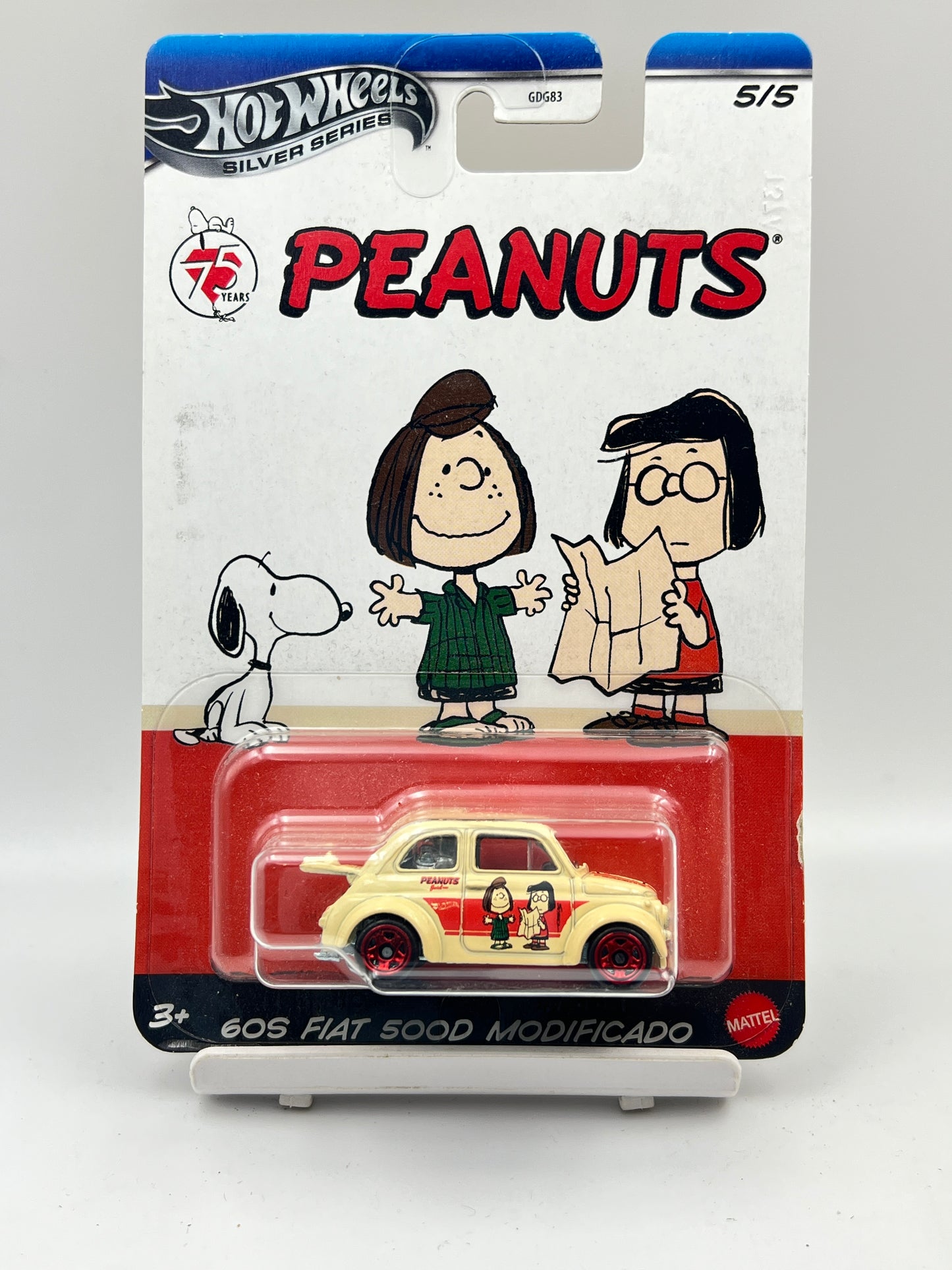 IMPORTED - HOT WHEELS - 60S FIAT 500D MODIFICADO - PEANUTS - C1
