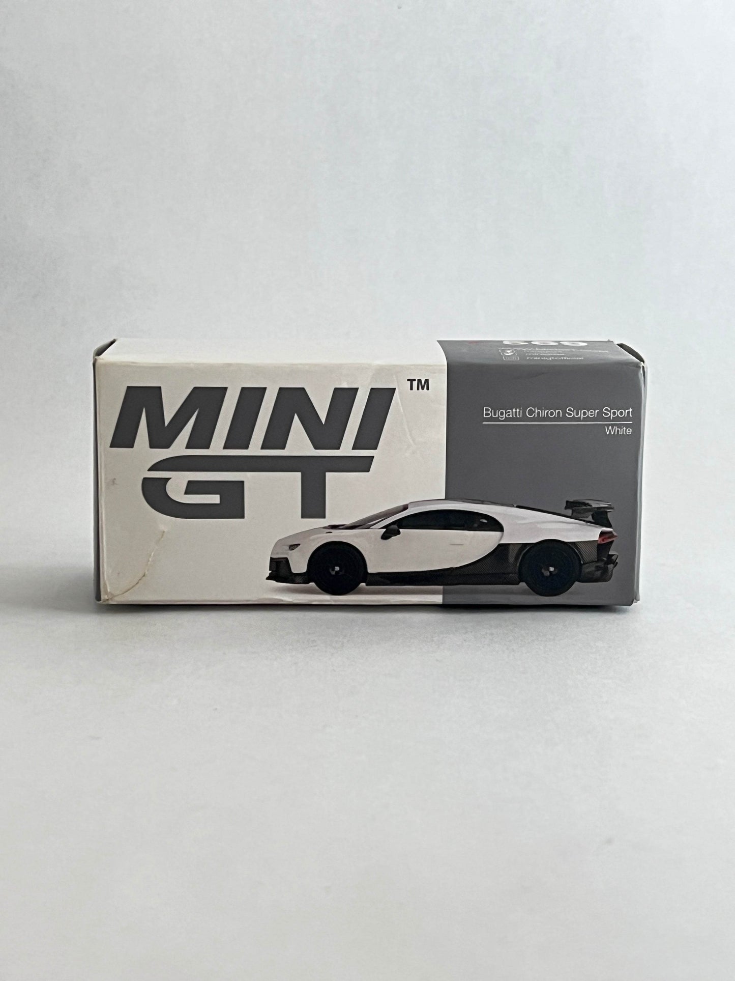UNSEALED AND DAMAGED OUTER BOX - MINI GT - BUGATTI CHIRON SUPER SPORT - Its Fun