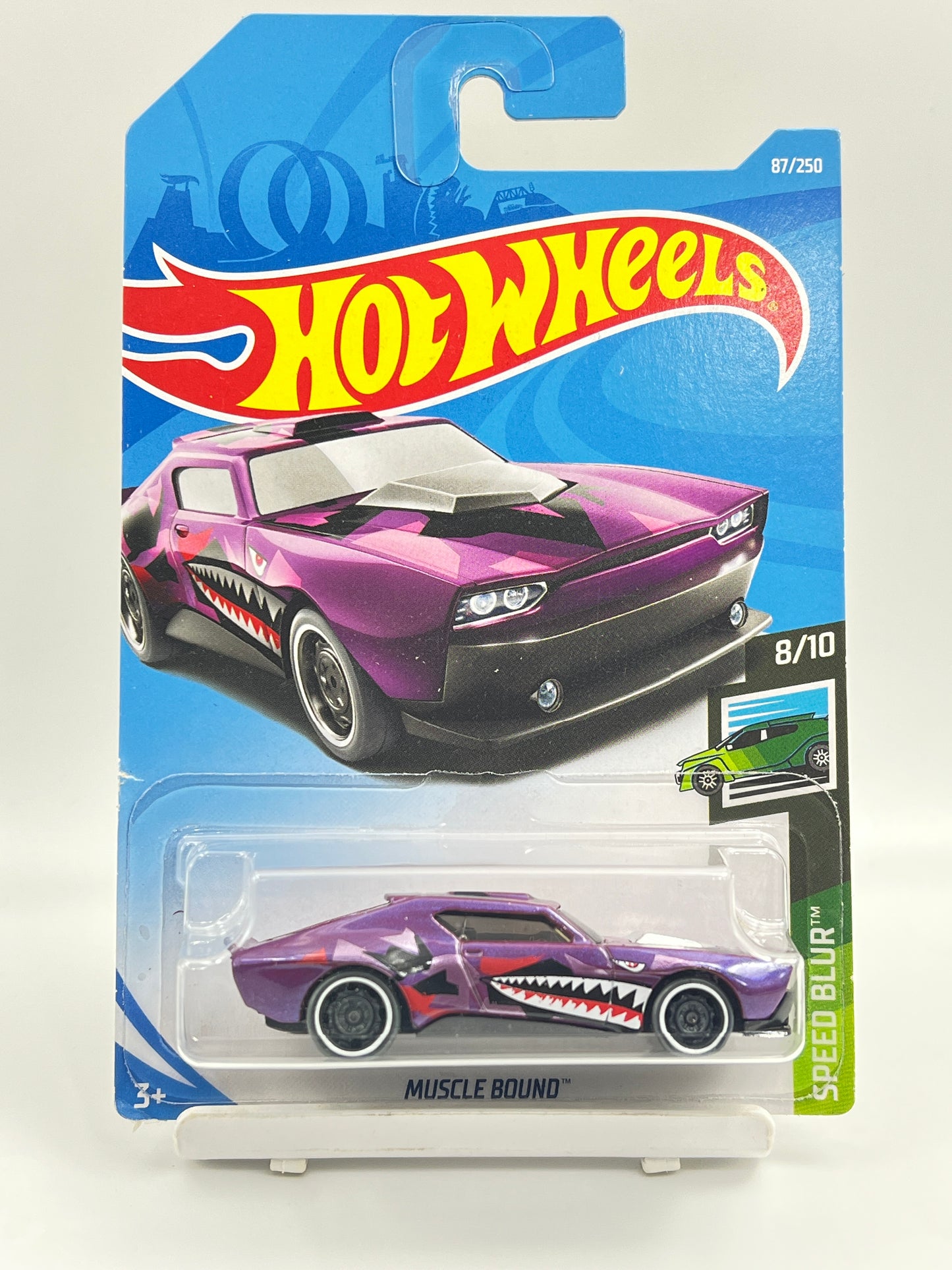 HOT WHEELS - MUSCLE BOUND - PURPLE - 3D