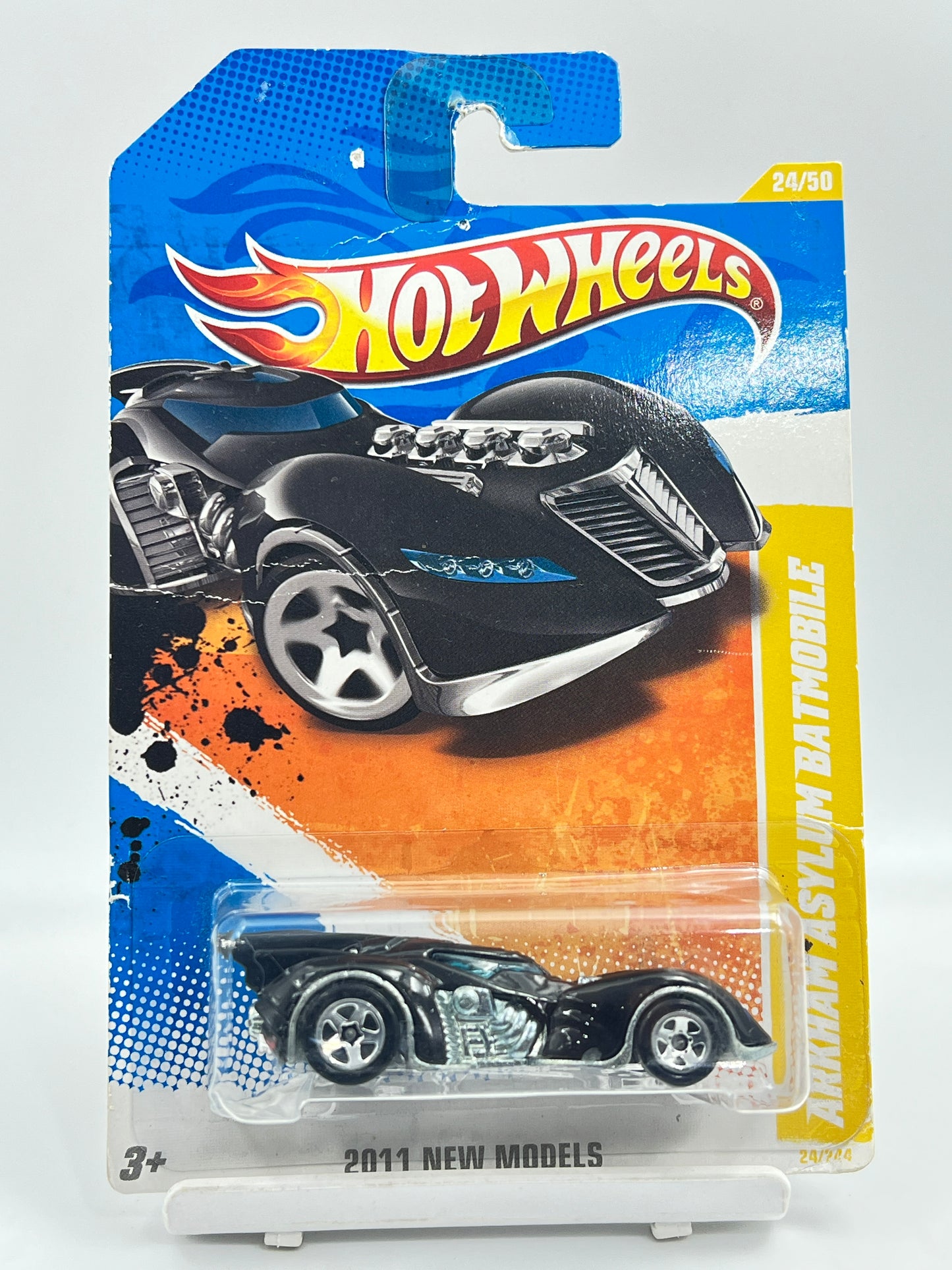 CARD DAMAGED - HOT WHEELS - ARKHAM ASYLUM BATMOBILE - 3E
