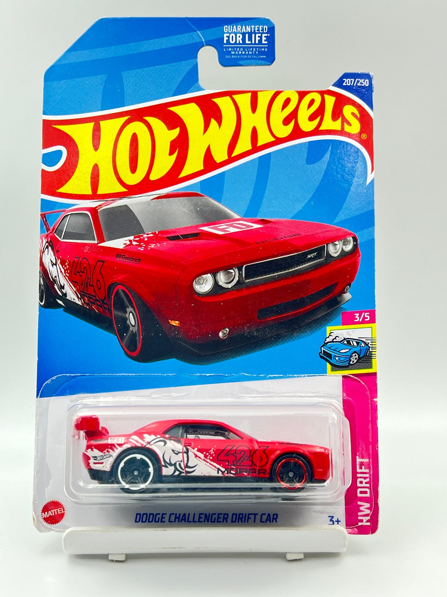 MILD SOFT CORNERS - HAIRLINE CRACK - HOT WHEELS - DODGE CHALLENGER DRIFT CAR - 1C
