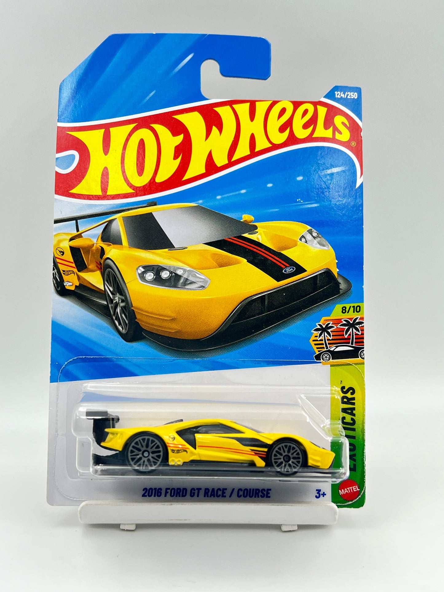 IMPORTED TREASURE HUNT - HOT WHEELS - 2016 FORD GT RACE - 2D
