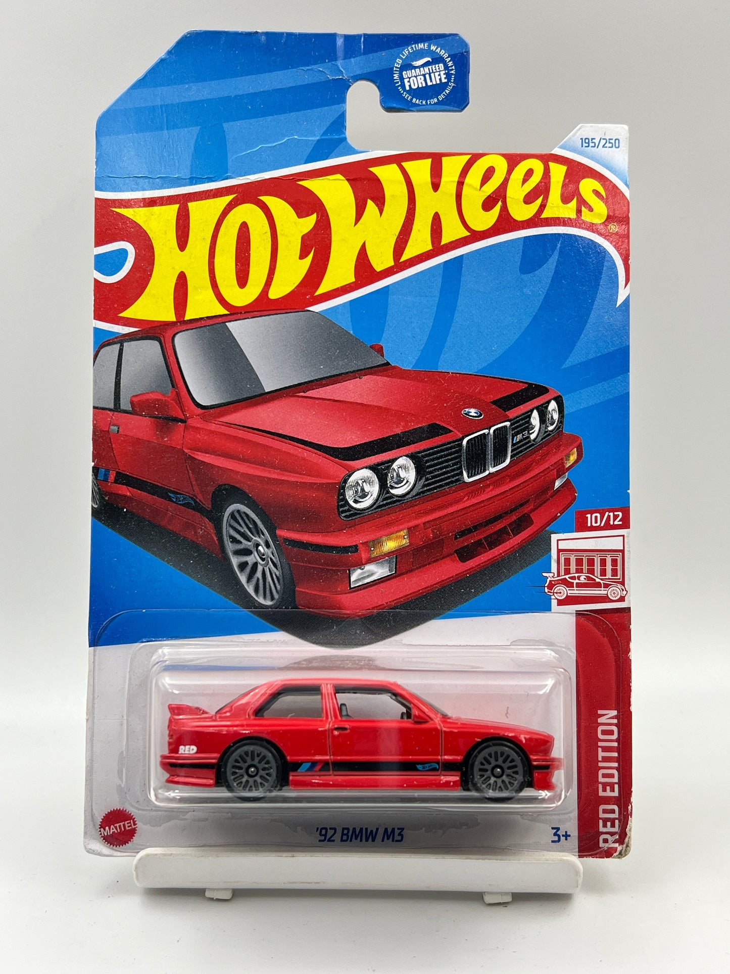 RED EDITION - CREASED CARD / BLISTER CRACK - 92 BMW M3 - 4F