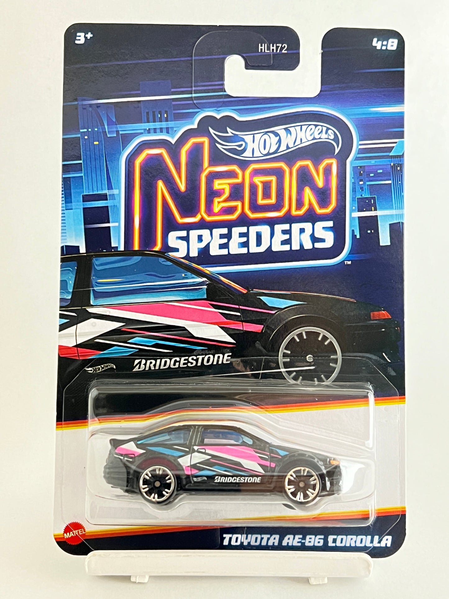 HOT WHEELS - NEON SPEEDERS - TOYOTA AE86 COROLLA - 4B - Its Fun- Hot wheels - matchbox - diecast