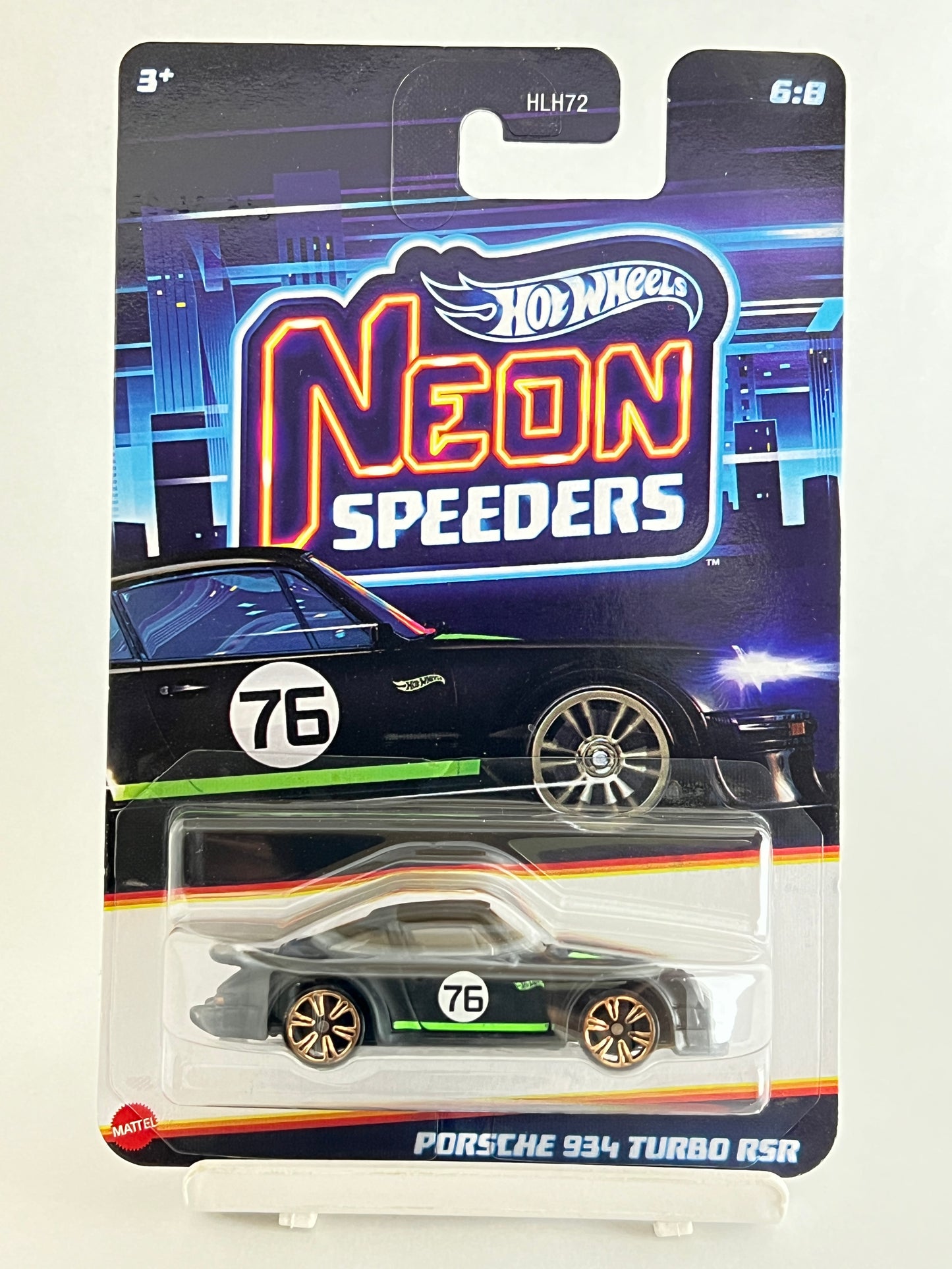 HOT WHEELS - NEON SPEEDERS - PORSCHE 934 TURBO RSR - 4B - Its Fun- Hot wheels - matchbox - diecast