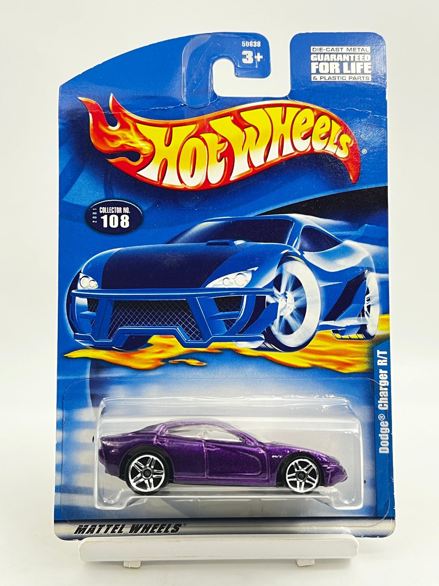 HOT WHEELS - - ( CARD AS IN PIC ) - DODGE CHARGER R/T - PURPLE - 2A