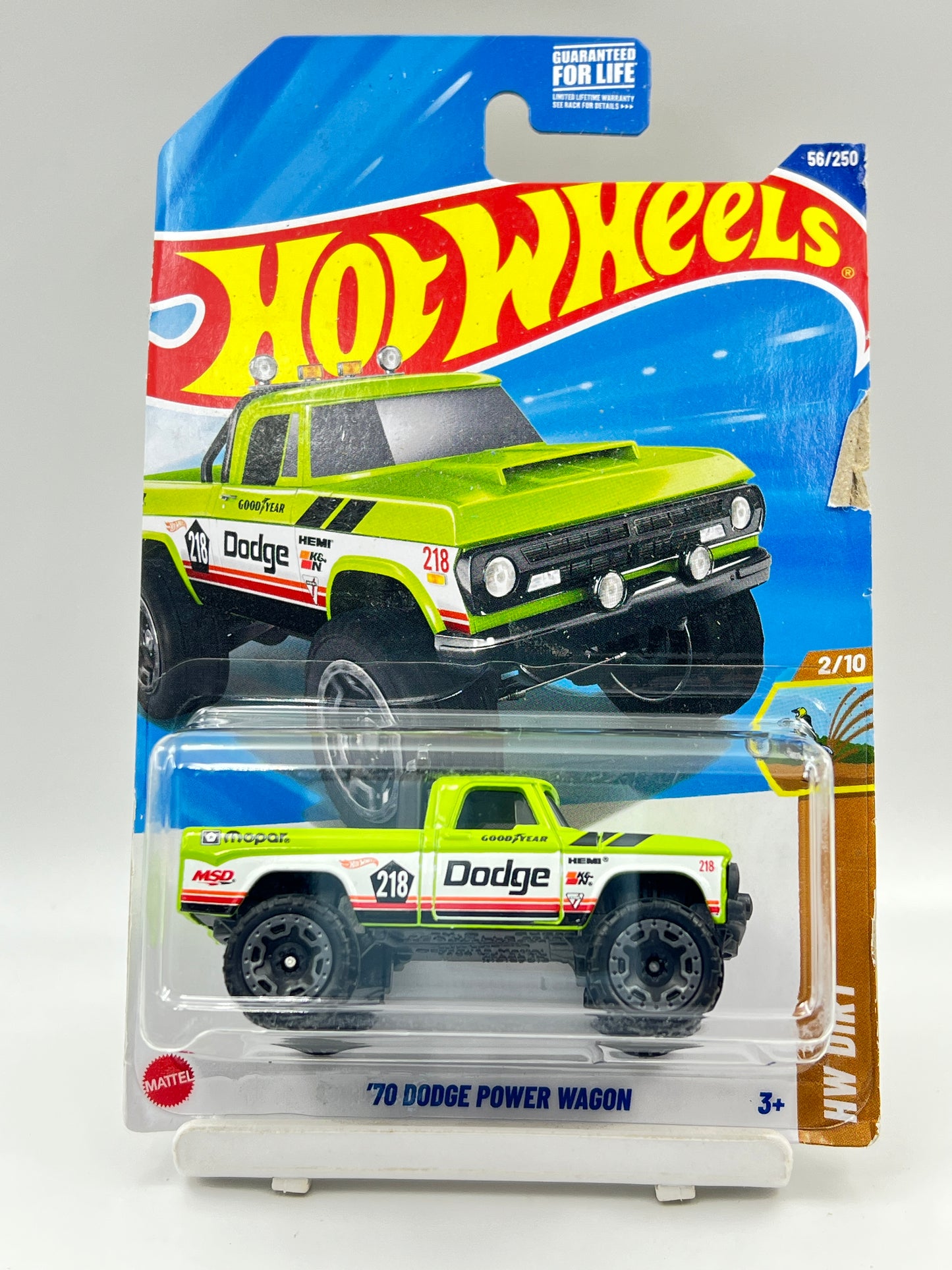( CARD AS IN PIC ) - IMPORTED - HOT WHEELS - 70 DODGE POWER WAGON - C3