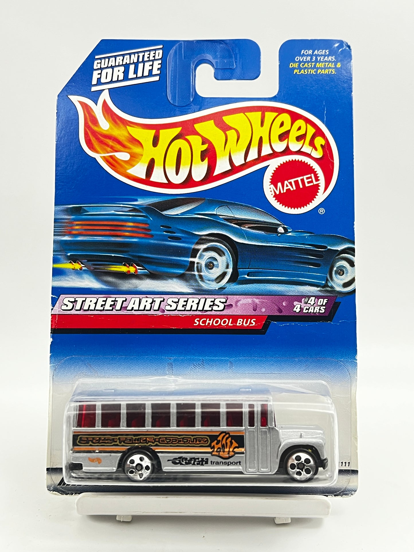 HOT WHEELS - VERY RARE - SCHOOL BUS - GREY - 3C