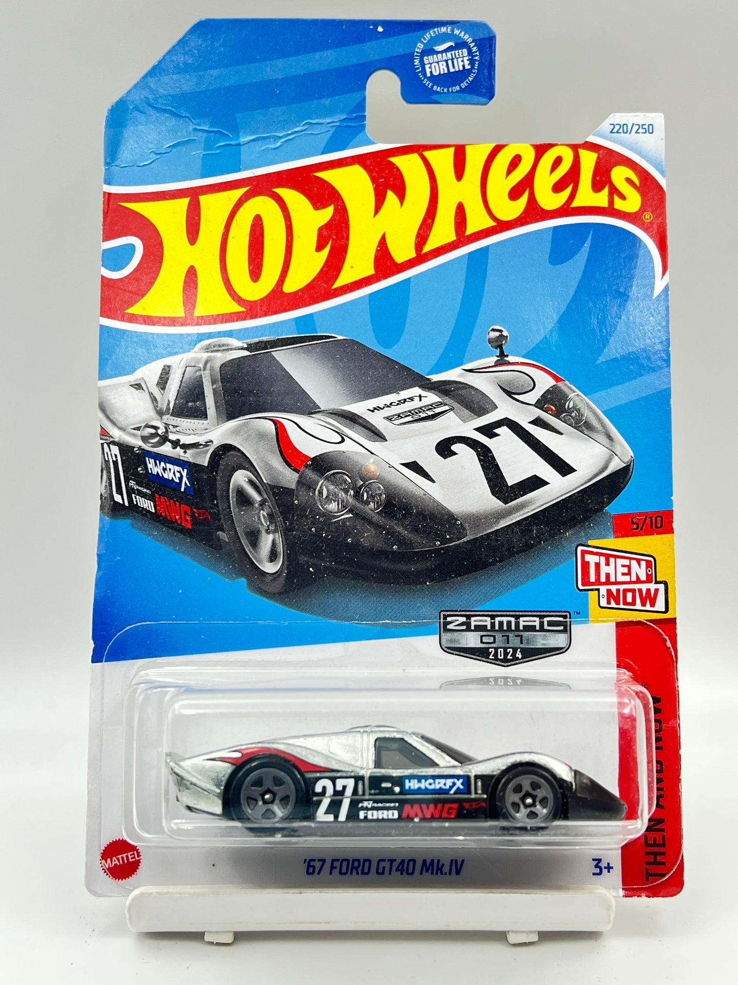 CREASED - ( CARD AS IN PIC ) - ZAMAC - 67 FORD GT40 MK.IV - 1C