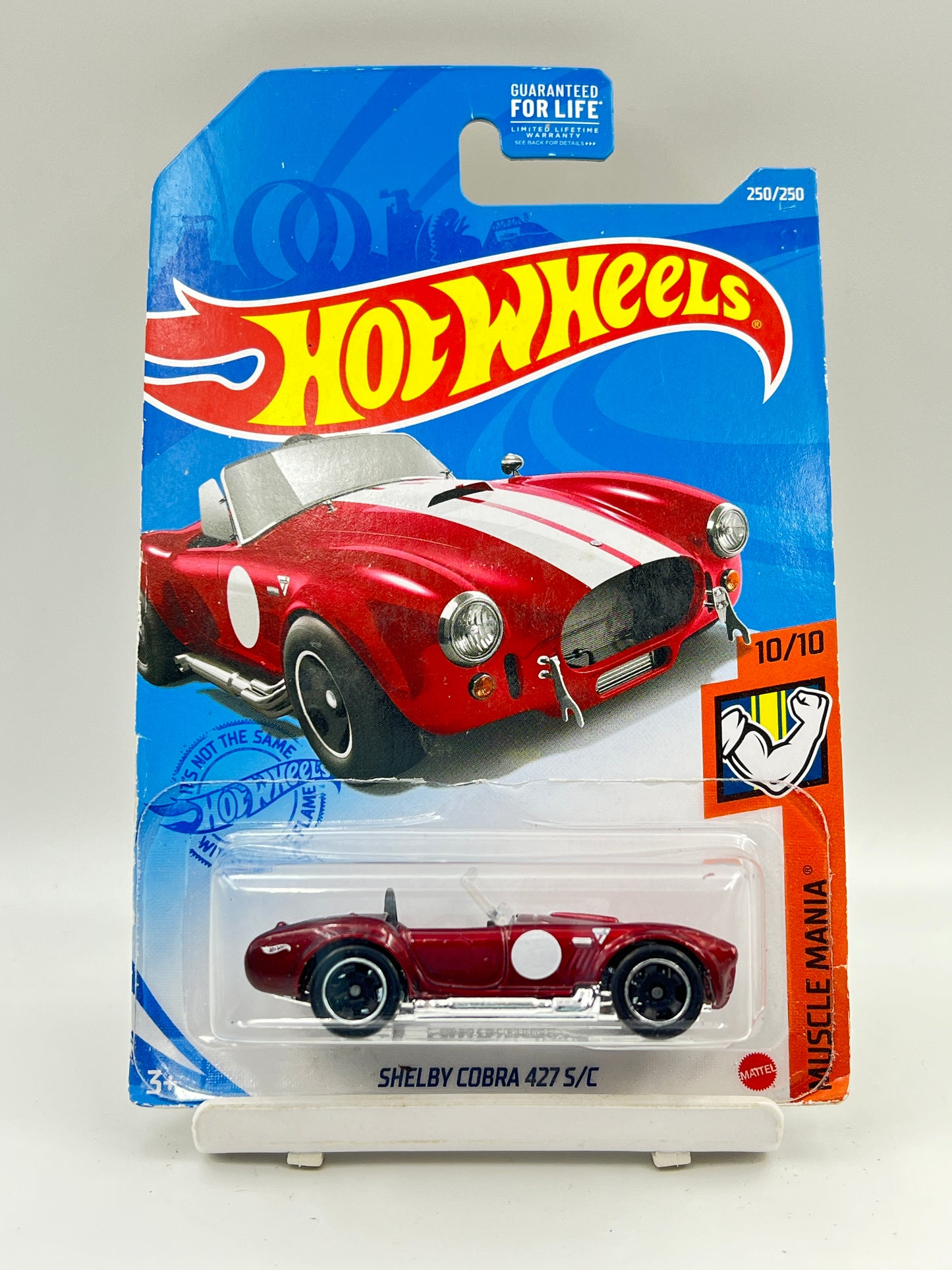 IMPORTED - HOT WHEELS - SHELBY COBRA 427 S/C - RED - 3C
