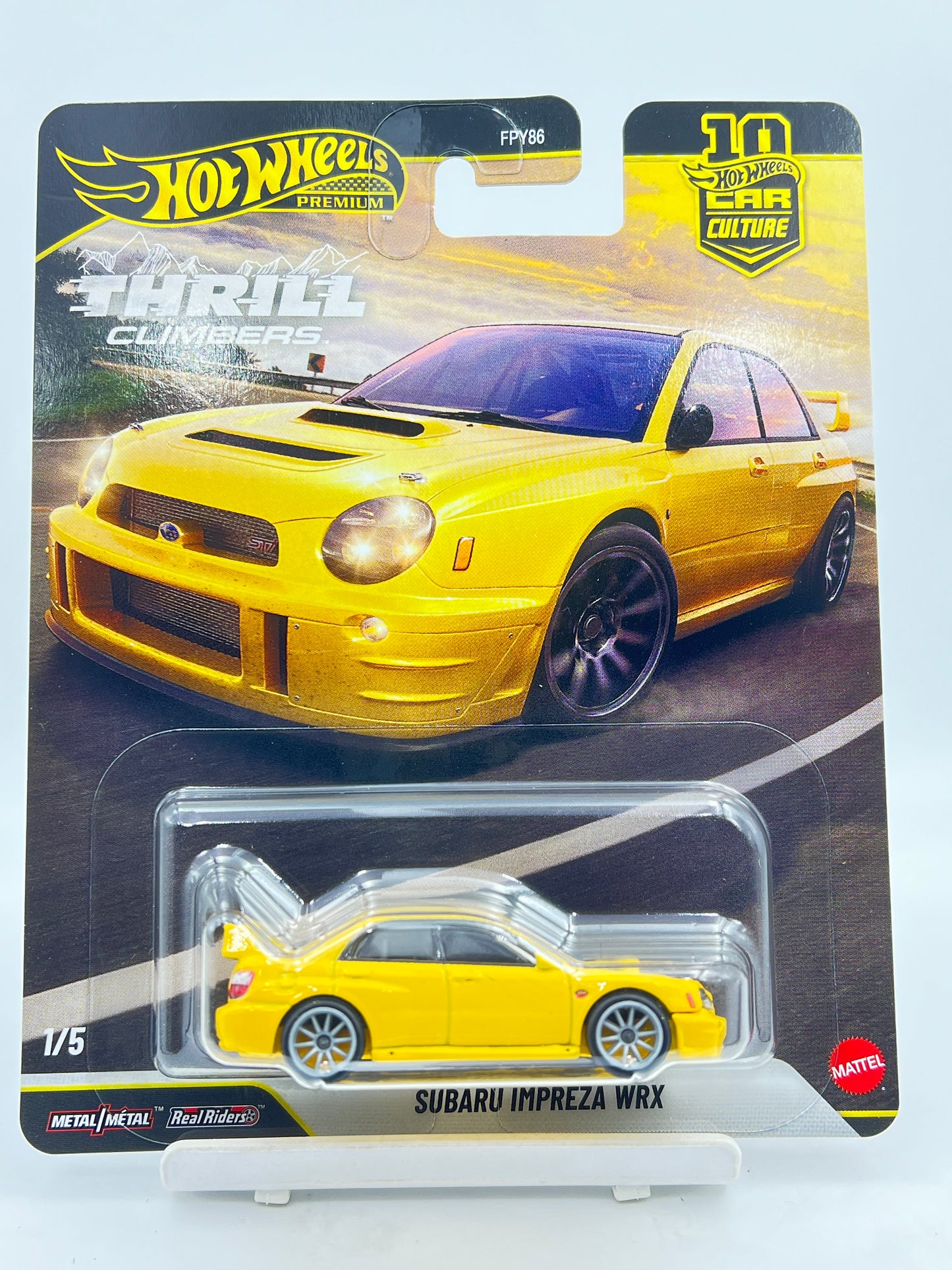 HOT WHEELS - PREMIUM - THRILL CLIMBERS - SUBARU IMPREZA WRX -5A
