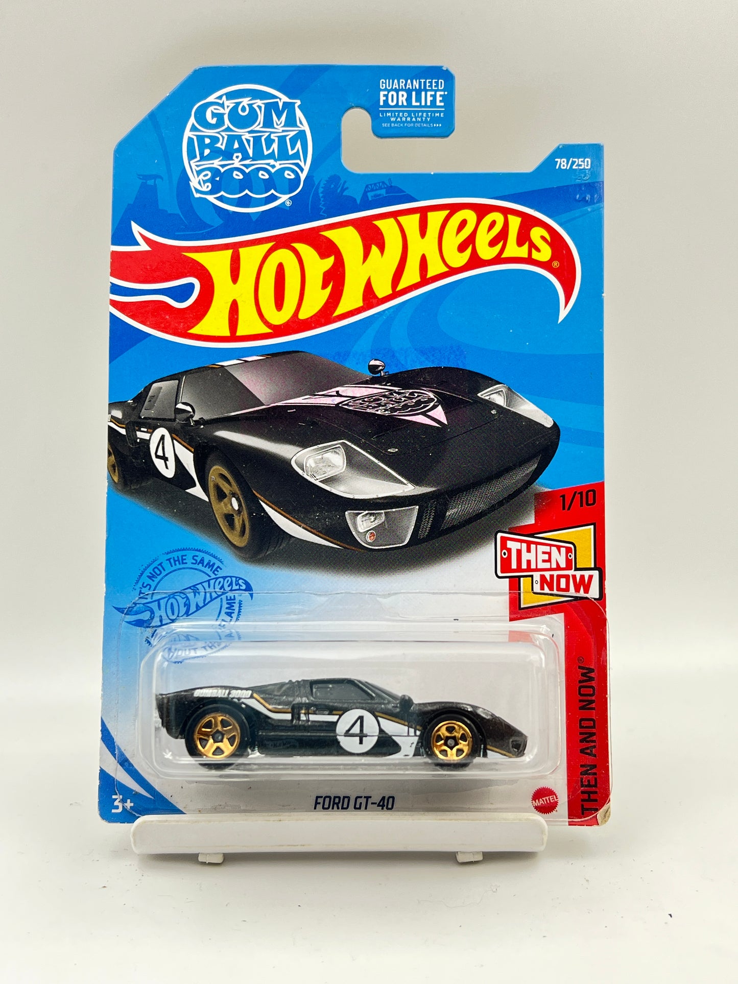 MILD SOFT CORNER - HOT WHEELS - FORD GT-40 - BLACK - GUMBALL - 2C