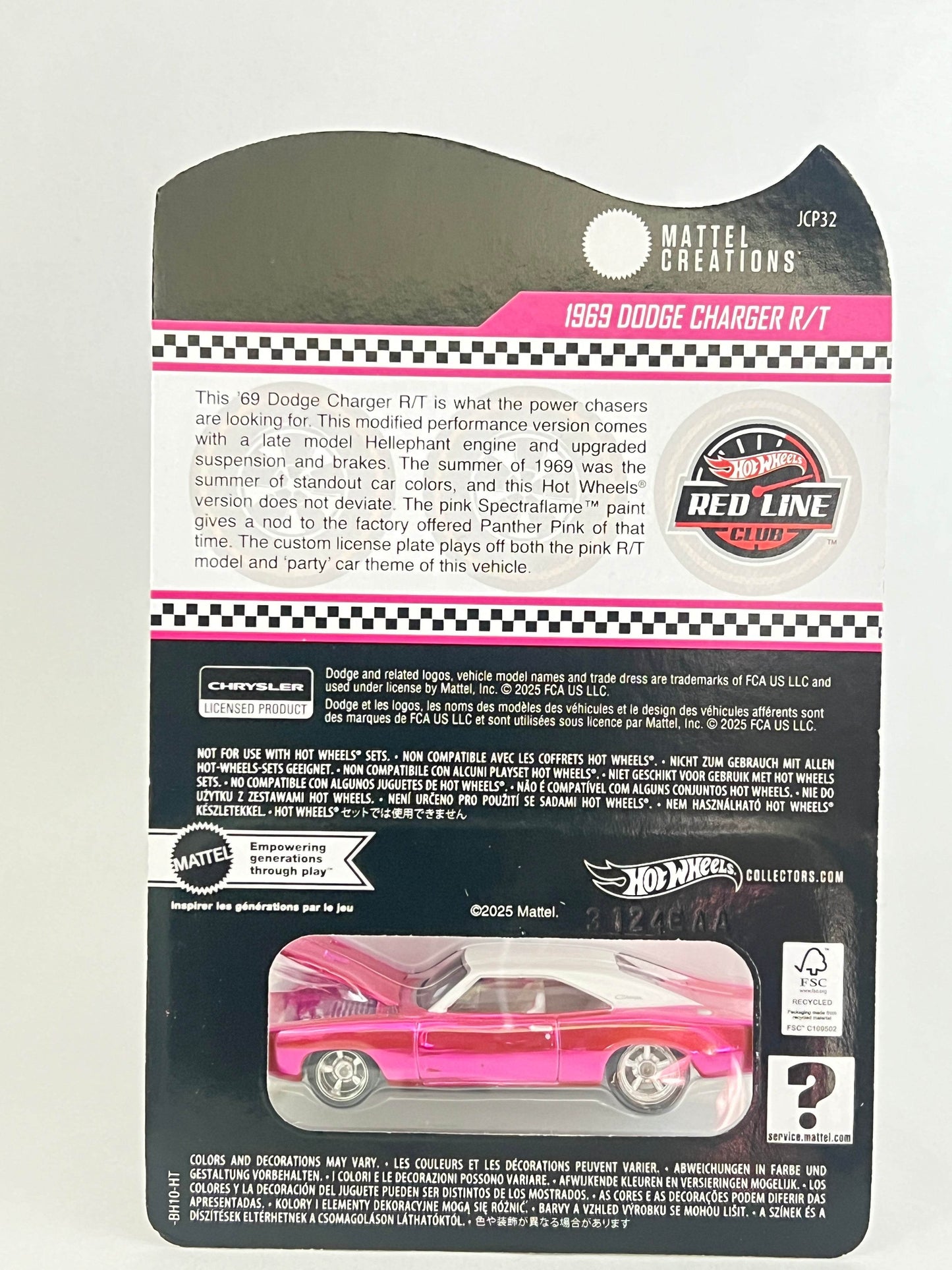 HOT WHEELS RLC - 1969 DODGE CHARGER R/T - Its Fun