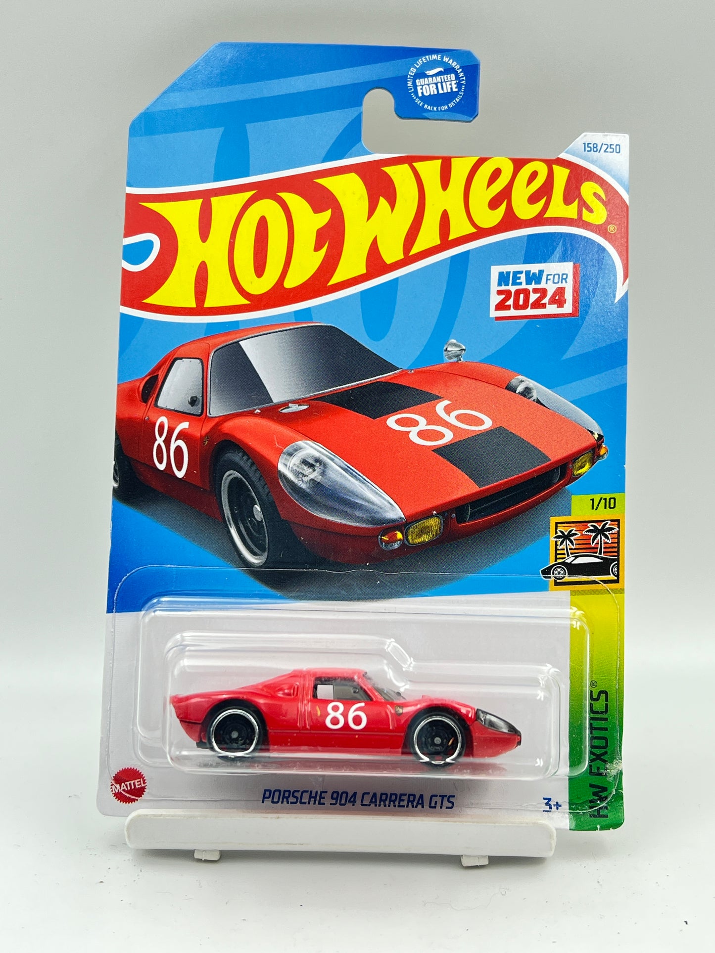 CORNER CARD BEND - IMPORTED - HOT WHEELS - PORSCHE 904 CARRERA GTS - RED - 3B