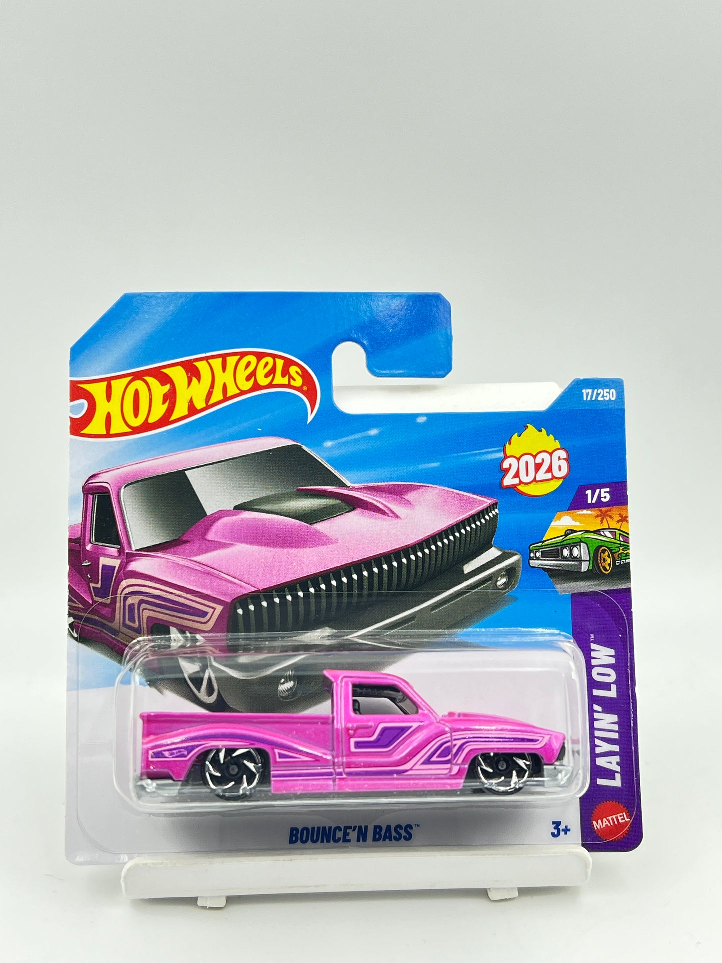 HOT WHEELS - BOUNCE N BASS - PINK - 6A