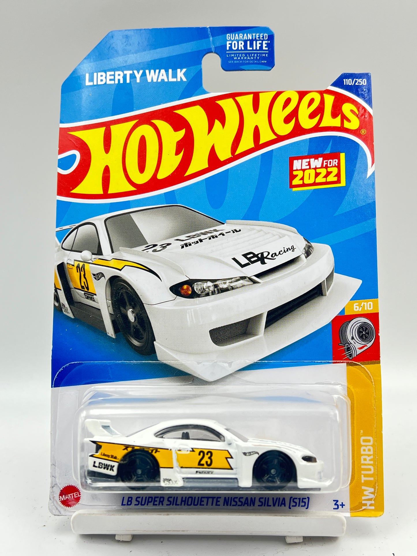 MILD HOOK CREASE / SOFT CORNERS - IMPORTED - HOT WHEELS - LB SUPER SILHOUETTE NISSAN SILVIA (S15) - WHITE - C2